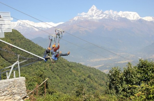 tirolina nepal 538x354 Top 9 tirolinas para vivir una experiencia de aventura (I)